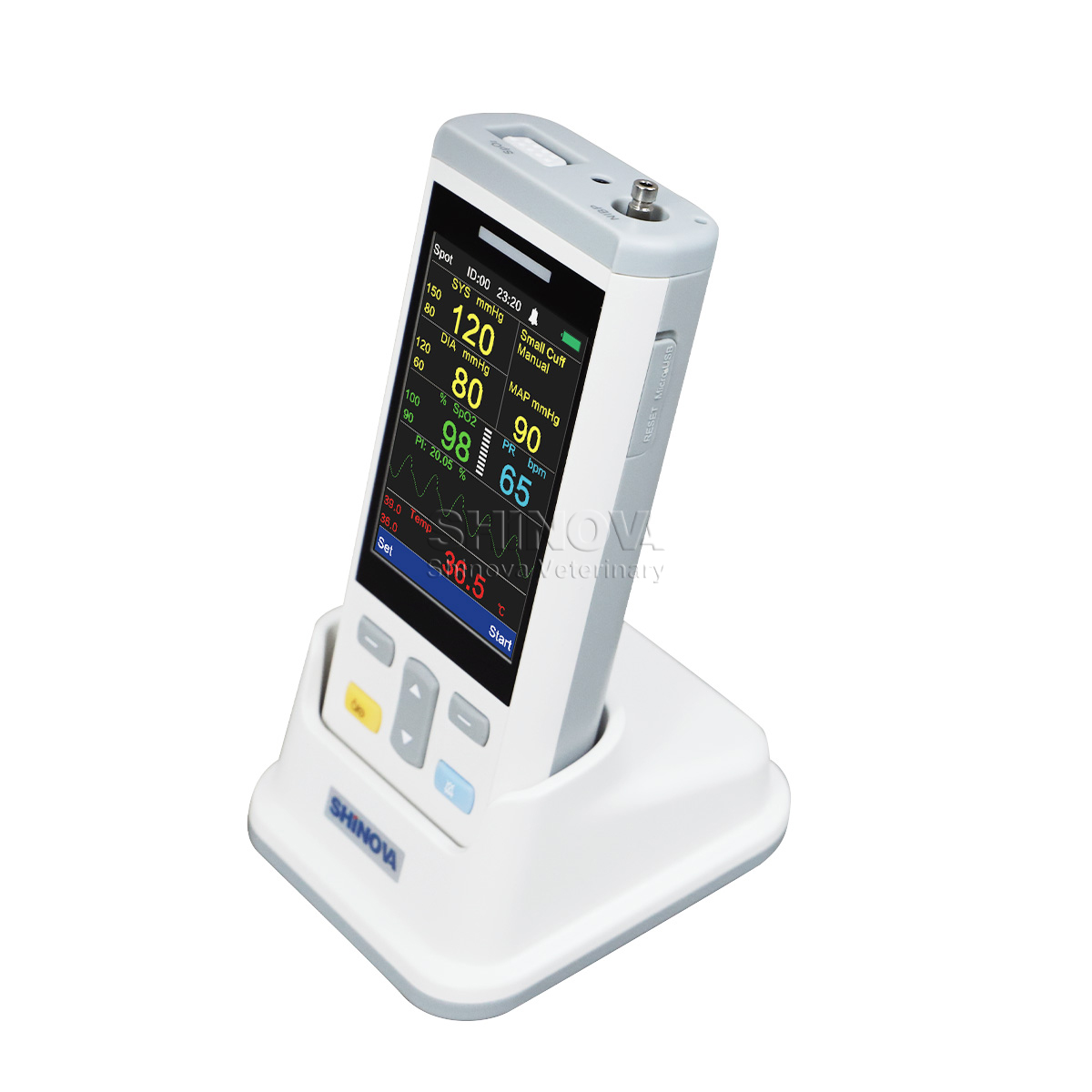 Handheld-Veterinärmonitor mit mehreren Parametern