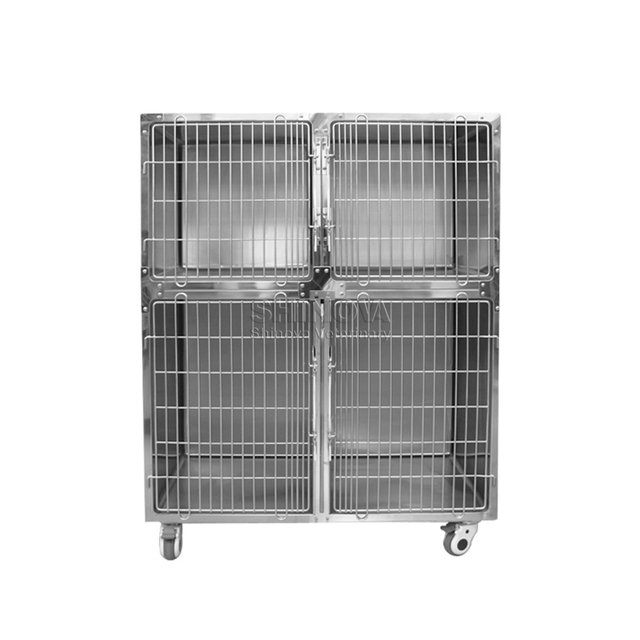 Modular Edelstahl Trockenstil Hundekäfig
