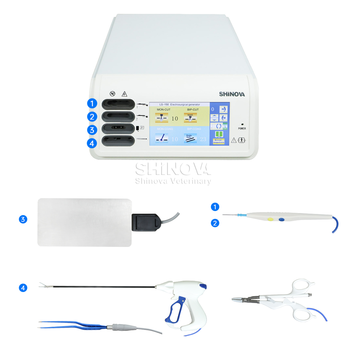 Veterinärgefäßversiegelungsgenerator und elektrochirurgische Einheit 