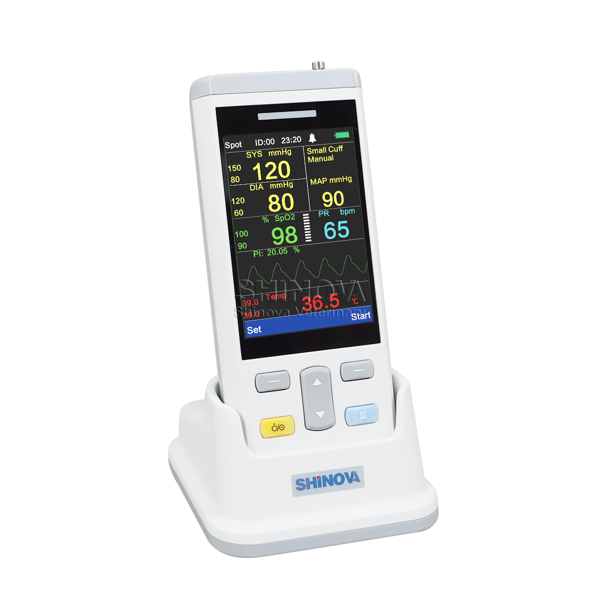 Handheld-Veterinärmonitor mit mehreren Parametern