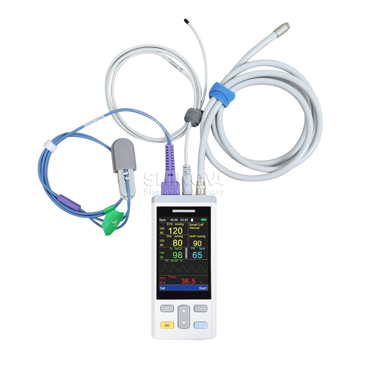 Handheld-Veterinärmonitor mit mehreren Parametern