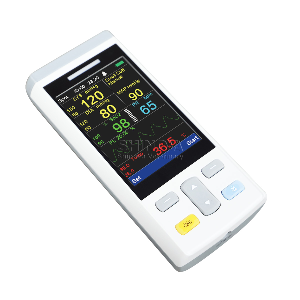 Handheld-Veterinärmonitor mit mehreren Parametern